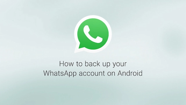 How to Backup your Account on Android | WhatsApp