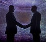 two businessmen shaking hands