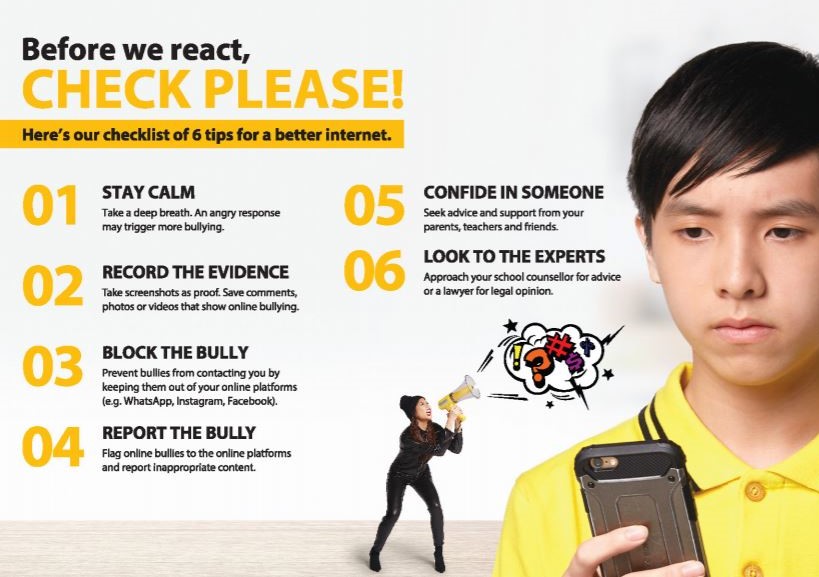 What should you do if you are cyber-bullied?