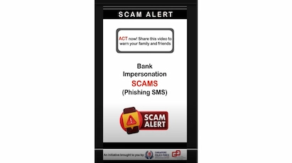 Beware of Bank Impersonation Scams (Phishing SMS)