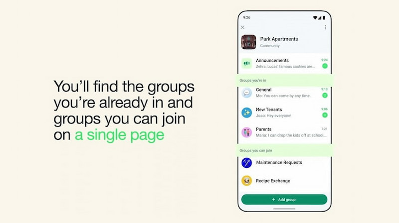 How to access your community groups from the Chat tab - Whatsapp