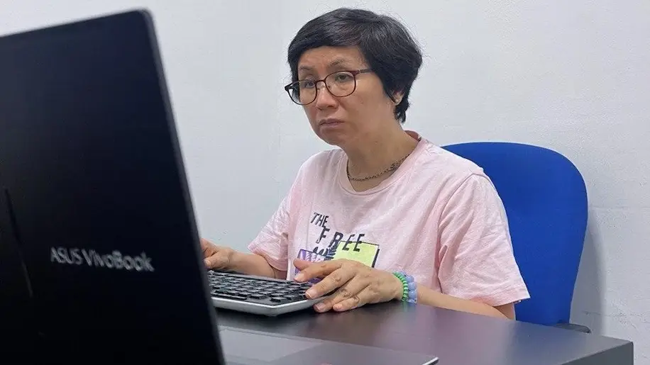 Pei Yueng learned how to use assistive technology like screen readers